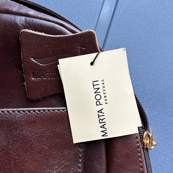 👜 NWT Marta Ponti Alix Leather Backpack - Picture 4 of 7